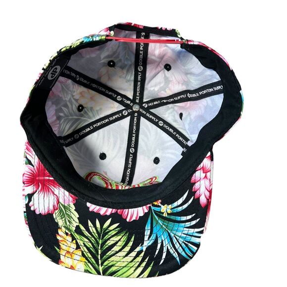 Double Portion Supply Hawaiian Baseball Cap Tropical Floral Adjustable Men Hat - Picture 4 of 7